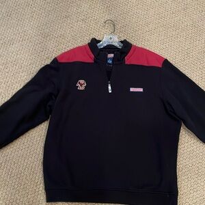Men’s Vineyard Vines XL 100% cotton Boston College quarter zip.
